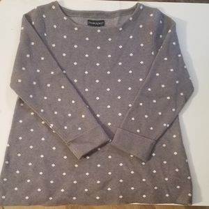 Cynthia Rowley Gray Polka dot sweater